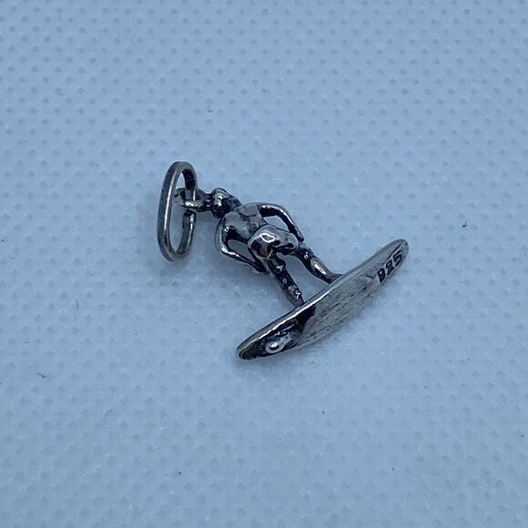 💛 Vintage 925 3D Surfer Charm - Picture 2 of 5